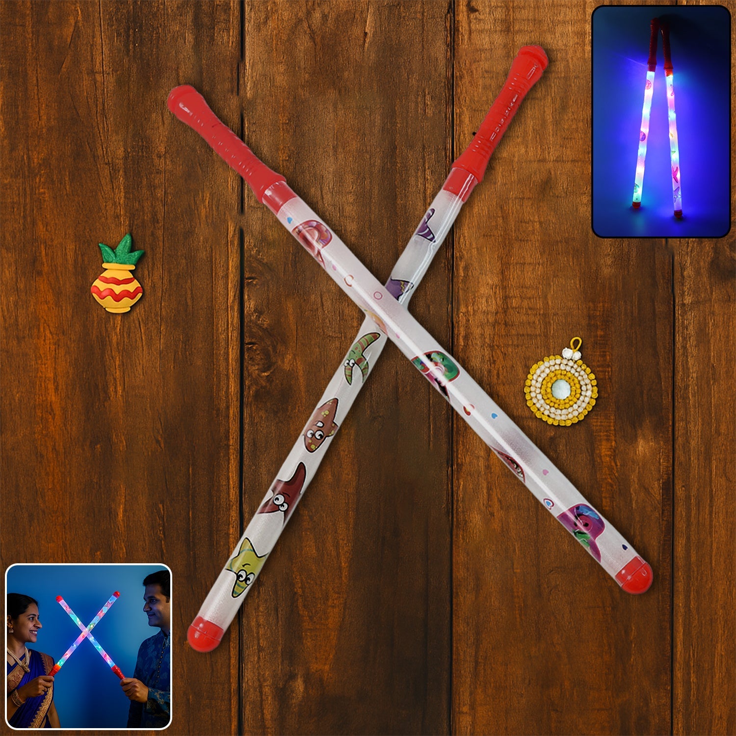 LED Dandiya Sticks Set LED Dandiya Sticks Set